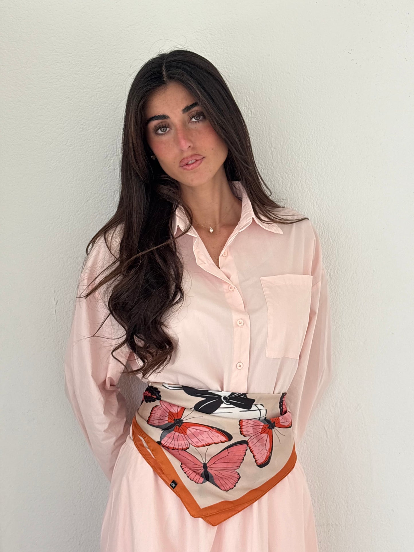 Ensemble chemise rose