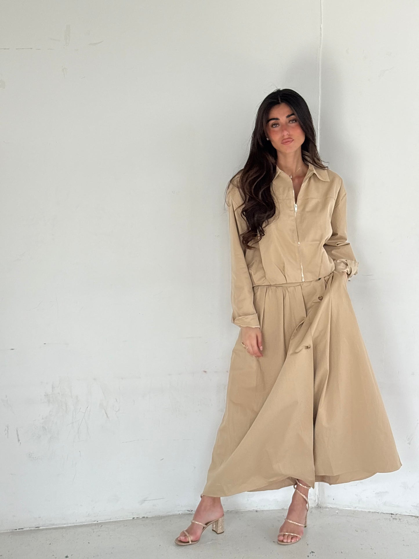 Ensemble trench beige