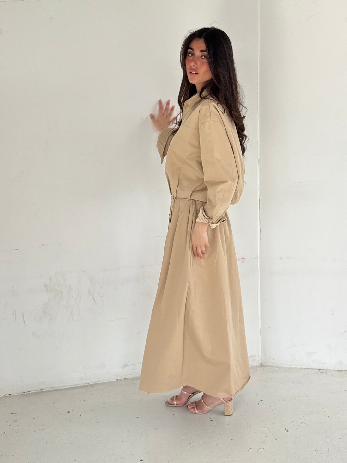 Ensemble trench beige