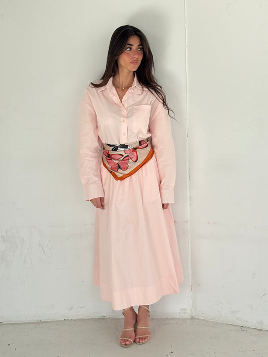 Ensemble chemise rose