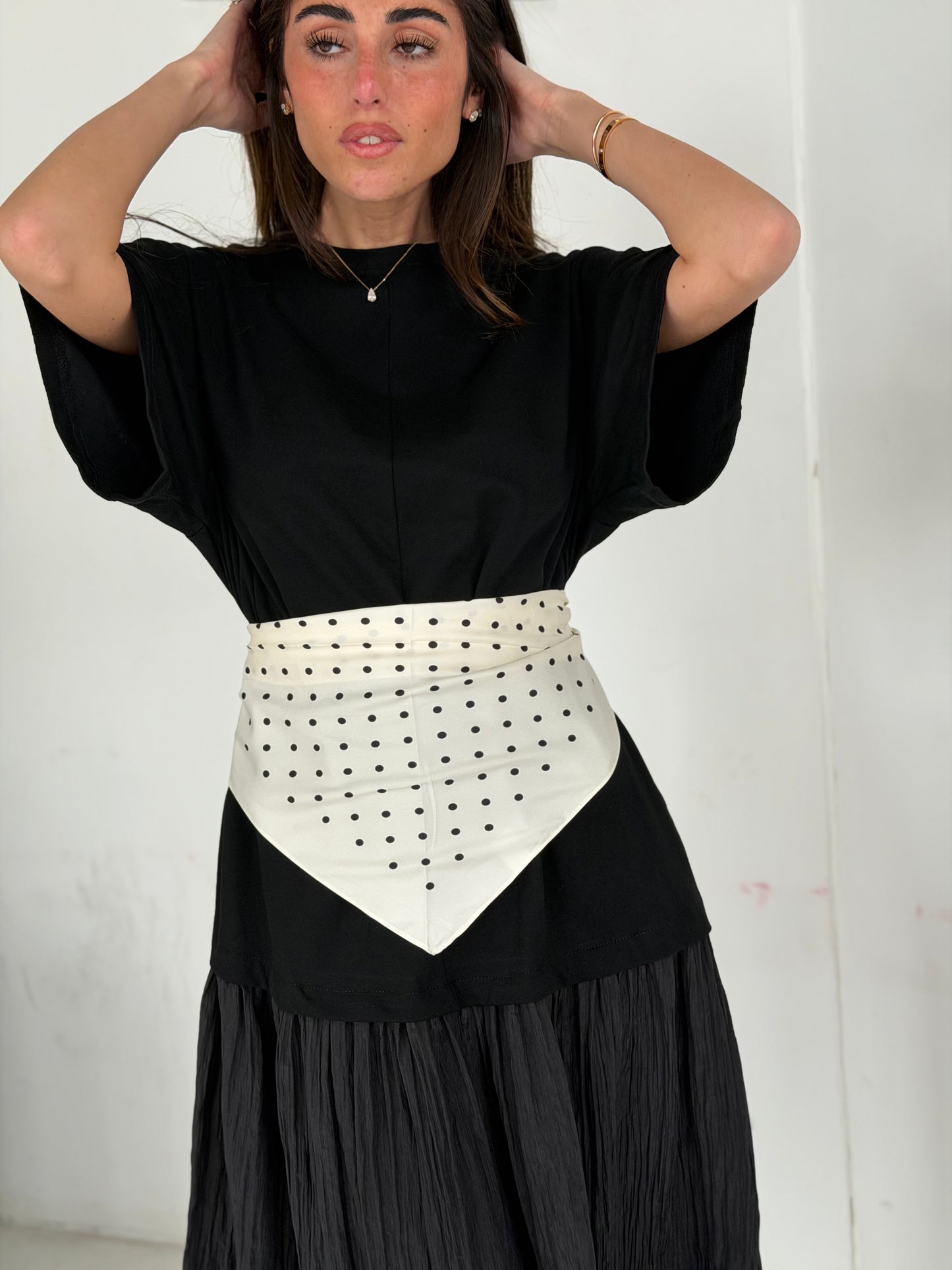Robe ceinture foulard
