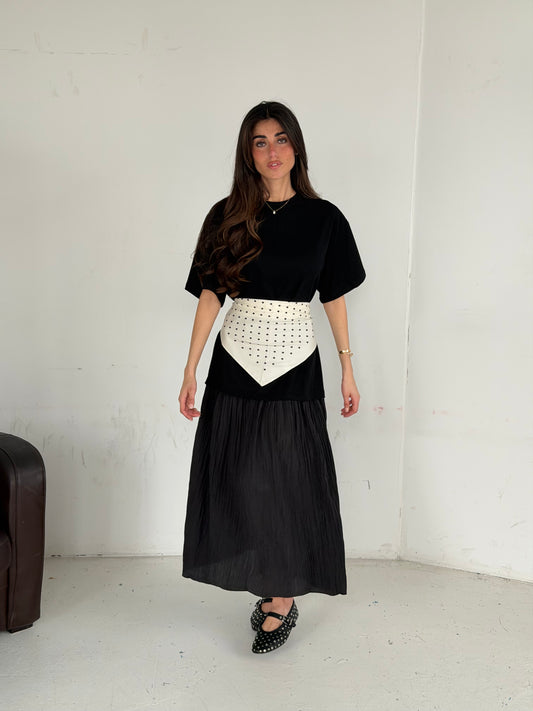 Robe ceinture foulard