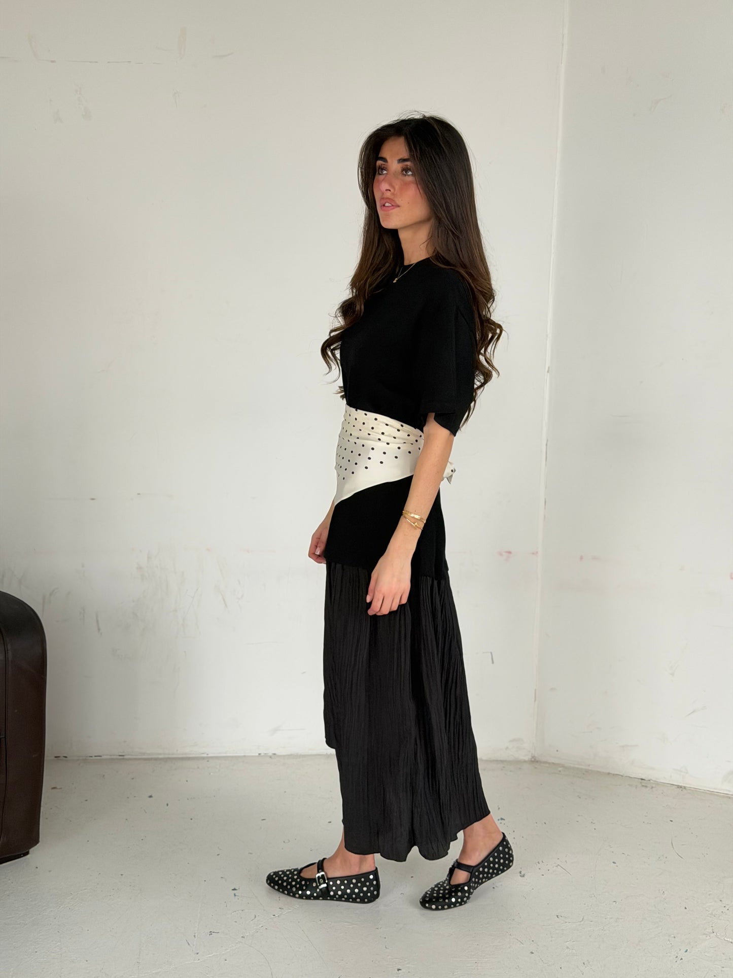 Robe ceinture foulard