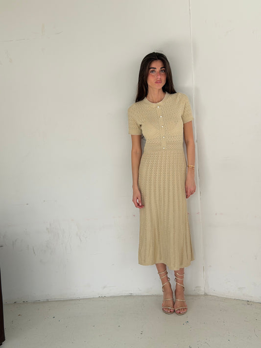 Robe maille strassé