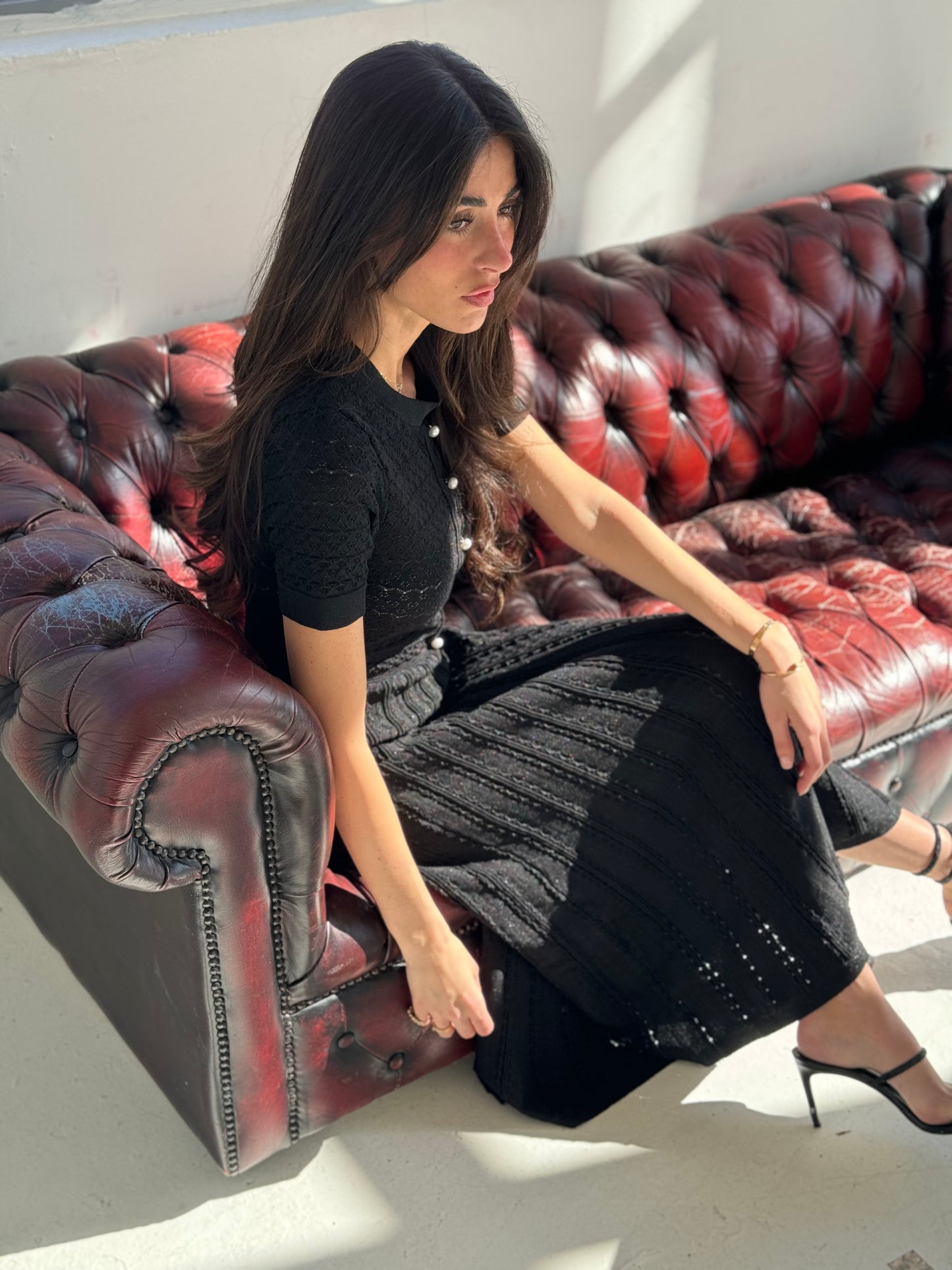 Robe noir pailletées