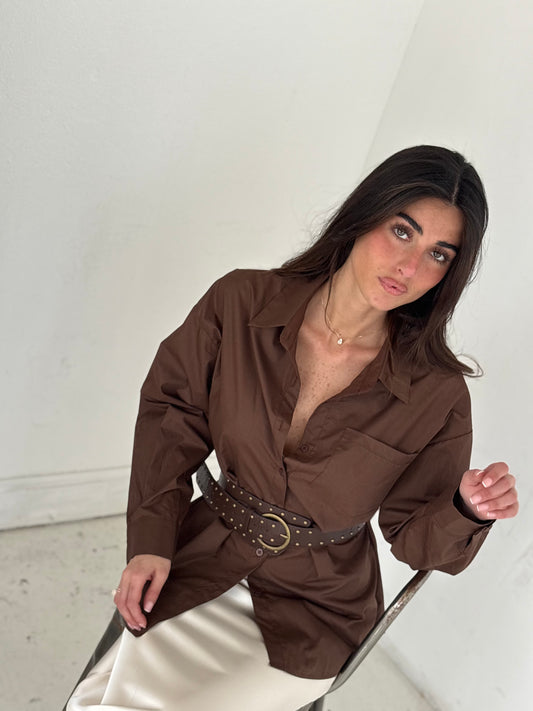 Chemise marron